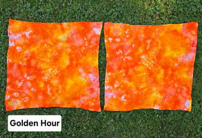 2-Pack Ice Dyed Tea Towels: Fall & Halloween Edition