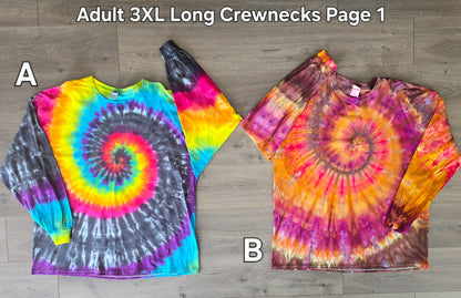 One of a Kind Ready to Ship Adult Long Sleeve Crewnecks and Lightweight Hoodies