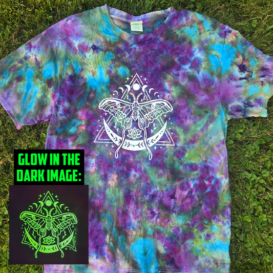 Glow in the Dark Alchemy Moth Ice Dye Adult