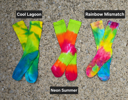 Tie Dye Ice Dyed Socks - Adult Unisex (Discontinued Colors)