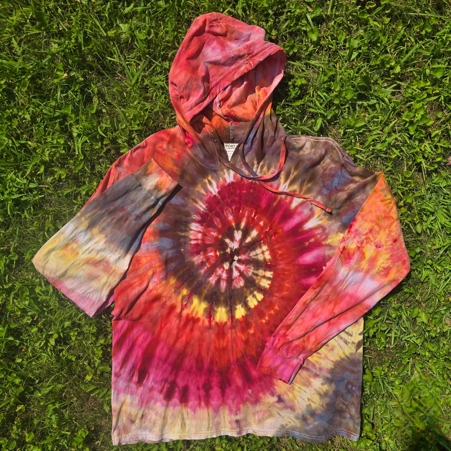 Autumn Spiral Ice Dye