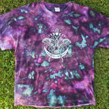 Glow in the Dark Woodland Purple Moth Ice Dye Adult