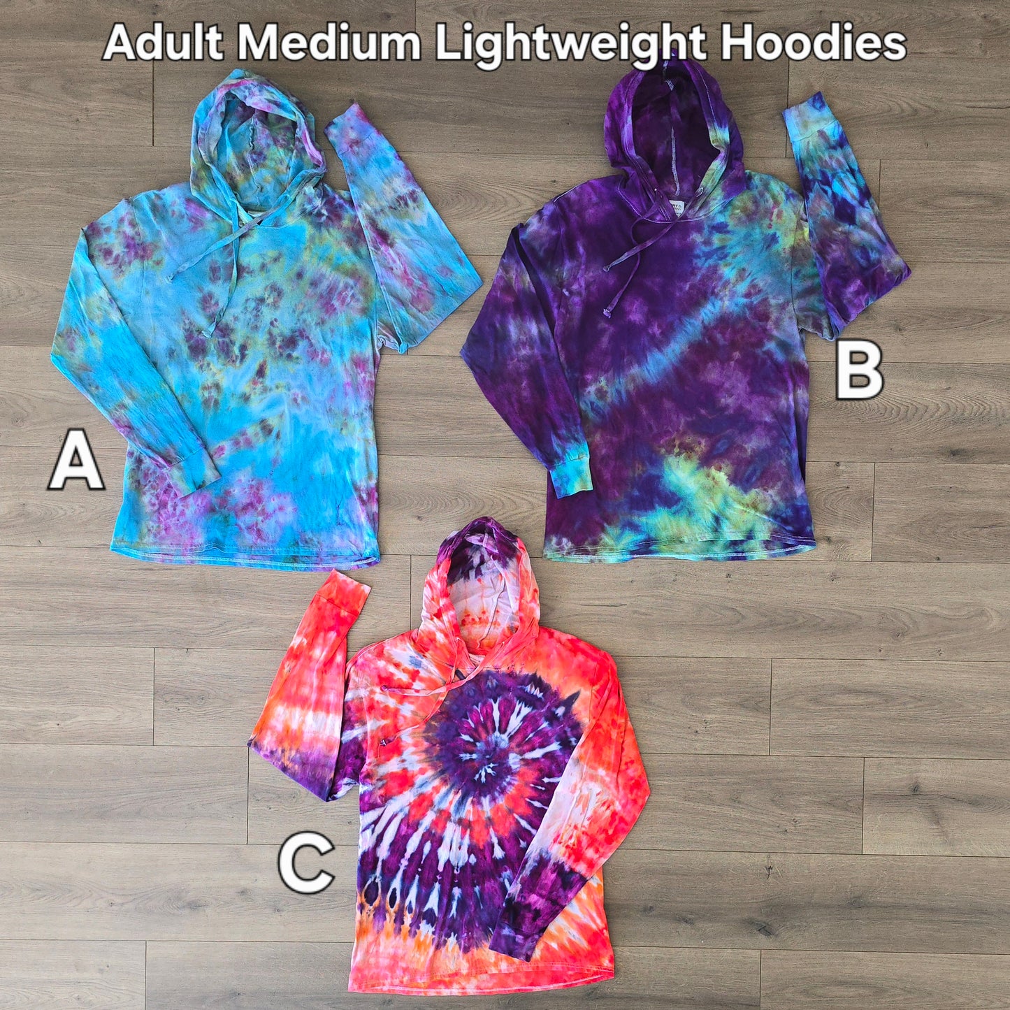 One of a Kind Ready to Ship Adult Long Sleeve Crewnecks and Lightweight Hoodies