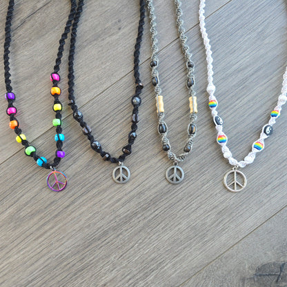 Peace Hemp Necklaces