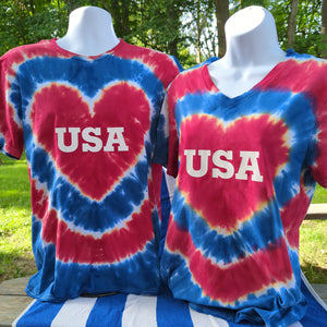 USA Heart Adult T-Shirt