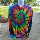 Black Rainbow Firework Spiral Adult (Multiple Shirt Styles)