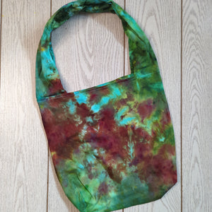 Shoulder Bag Purse Ice Dyed - Forest Crinkle