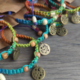 Rainbow Zodiac Hemp Bracelets