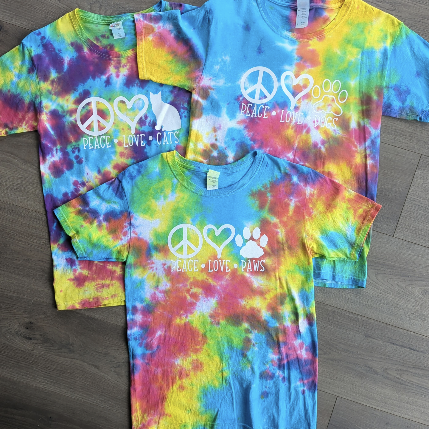 Peace, Love, Dogs/Cats/Paws Youth Shirt (Purchase helps local animal shelters!)