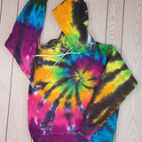 Black Rainbow Firework Spiral Adult (Multiple Shirt Styles)
